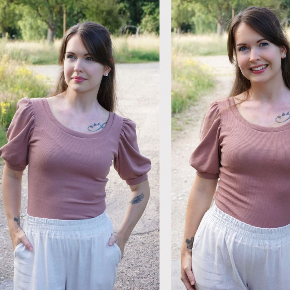 Rib Jersey: Russet